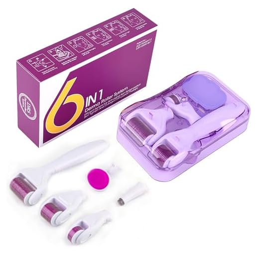 Autsmile Home Use 6-In-1 Derma Microneedling Roller-Kit Skin Care Tools For Face and Body 0.3mm