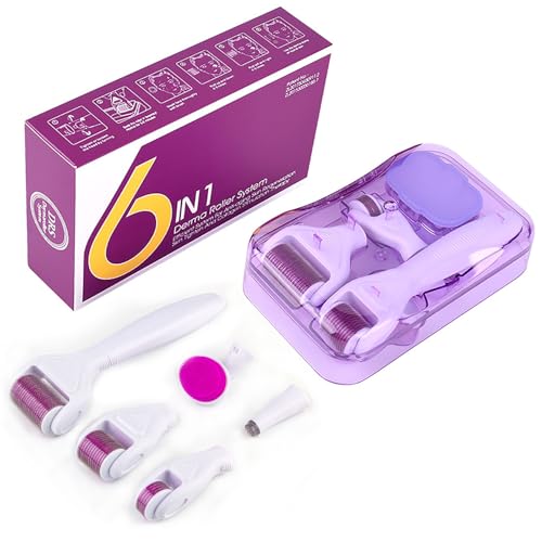 Outils de soins de la peau 6 en 1 derma roller pour réduire les imperfections
