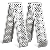 バイク スロープ 折りたたみ式 gardhom 160cm 荷重680kg アルミ ラダーレール 幅広 21.5CM オートバイク適用 段差解消50CM アルミブリッジ 自転車 四輪バギー 草刈り機 除雪機用 2本セット