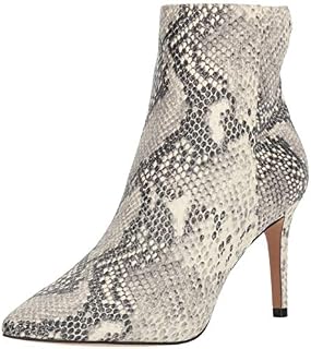 STEVEN by Steve Madden Women's Leila Ankle Boot, White/Multi, 8.5 M US