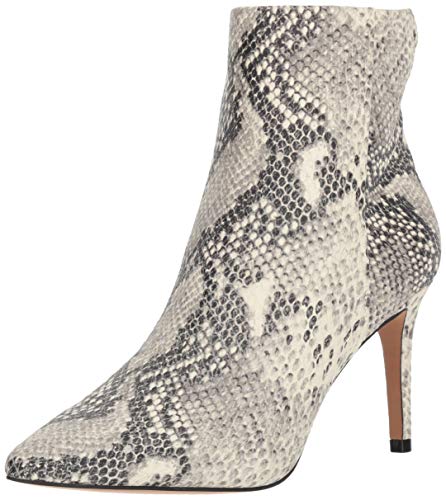 STEVEN by Steve Madden Women's Leila Ankle Boot, White/Multi, 8.5 M US