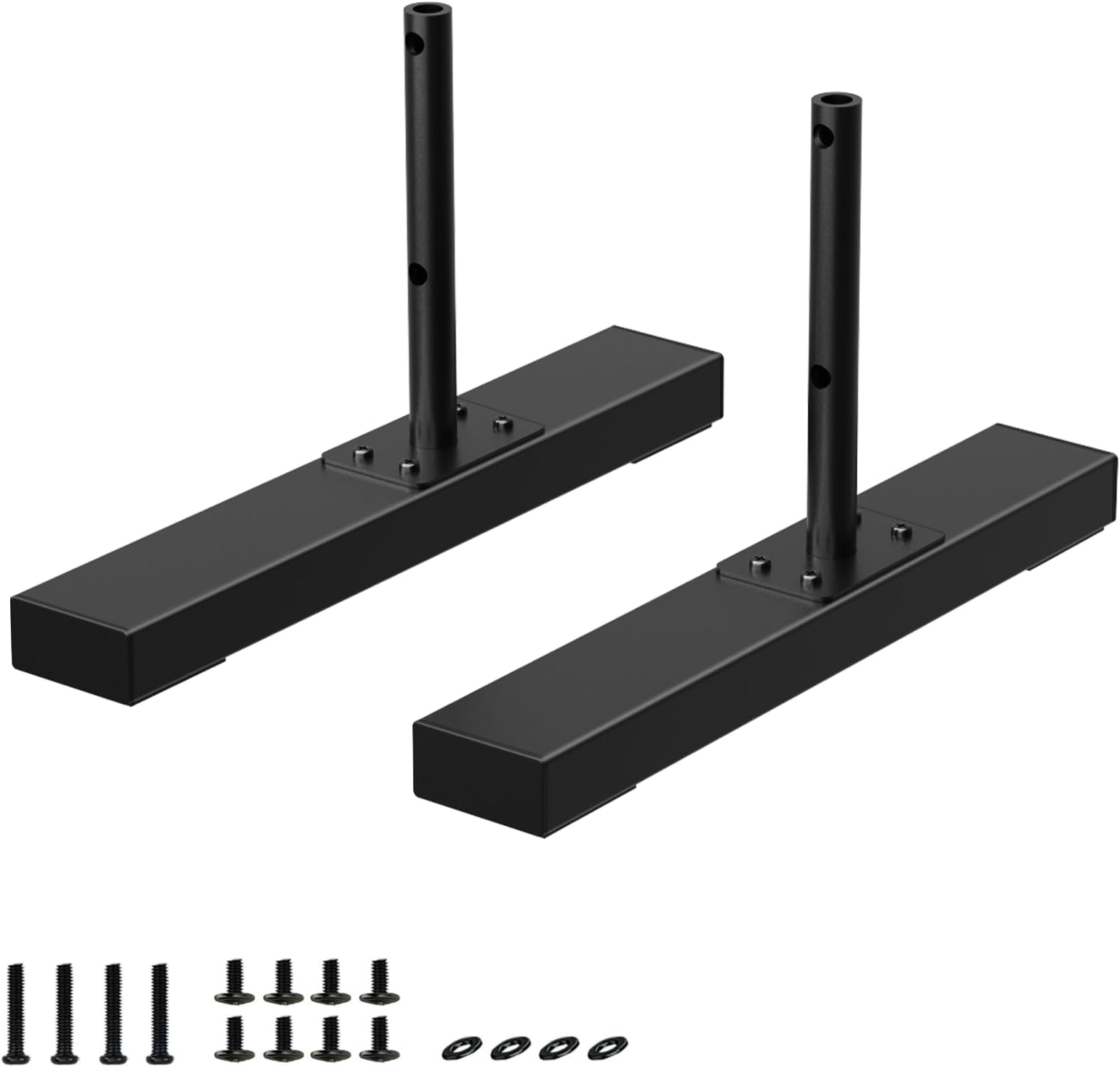 TV Stand Base Legs for Panasonic TV for TH-37PX60U TH-42PX800U TH-46PZ80UA TH-50PX60U TH-58PX60U Etc Model, Only Fit for TV Hole Distance of 80mm Center-to-Center, Please Measure the Hole Spacing