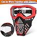 POKONBOY 4 Pack Tactical Mask for Kids, Safety Goggles Compatible with Nerf Rival, Apollo, Zeus, Khaos, Atlas, & Artemis Blasters Age 8+ Years Old