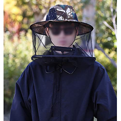 Sombrero mosquitera camuflaje con red protectora de cabeza y cara 5