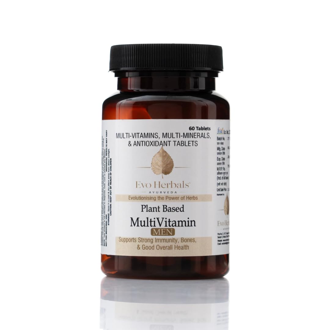 Plant Based Multivitamin for Men, 60 Tablets, with Ashwagandha and Ginseng, Immunity and Energy Support Plant Based Multivitamin for Men, 60 Tablets, with Ashwagandha and Ginseng, Immunity and Energy Support