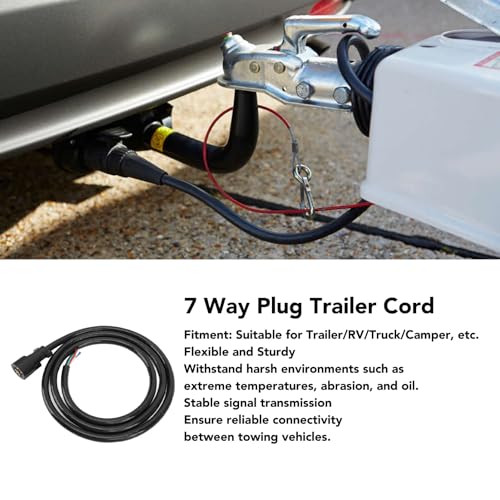 Arnés de cableado para remolque de 7 vías cable de 8 pies impermeable para caravanas y remolques 3