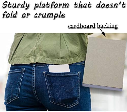 Miniatura 6 de FMP Brands Paquete de 20 blocs de notas de 4 x 6, 100 hojas por bloc de notas, bloc de notas en blanco, bloc de notas blanco para servidor de