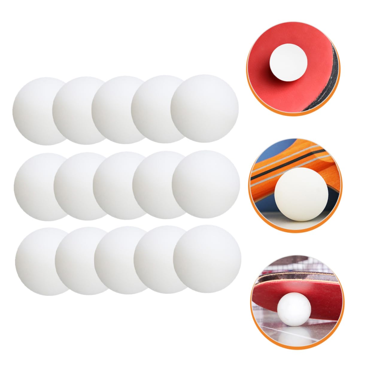 TOYANDONA Balones de Ping Pong de Entrenamiento 100 Piezas PVC Blanco