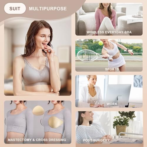 Post-Surgery Mastectomy Bra Breast Prosthesis Breast Forms Artificial Fake Boobs Bralette Daily Bra 5