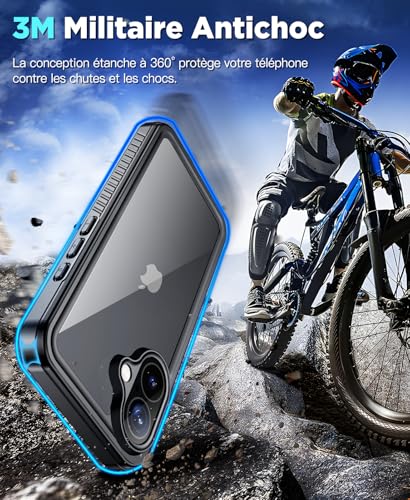Coque iPhone 16 antichoc et waterproof avec vitre - 4