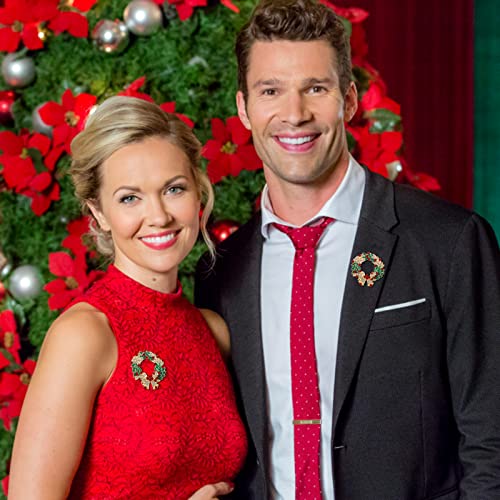 Christmas Tree Rhinestone Brooch Pin For Women Fashion Crystal Colored Broches Vintage Jewelry Broche Wreath Pins (Christmas Garland) #TOP1