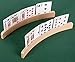 Silly Goose Games Curved Wooden Card Holders for Playing Cards, Playing Card Holder for All Ages - Natural Finish; 14 Inches (Set of 2)