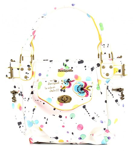Preisvergleich Produktbild Desigual Bols Mini Mcbee Splatter Blanco