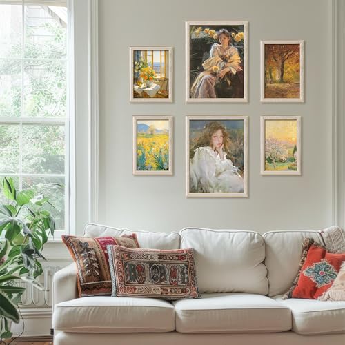 Image of VIOLABBEY 18x24 Poster Frame White 2Pack, Vintage Photo Frames Ornate without Mat for Wall Hanging