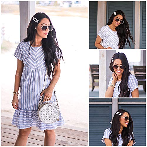 Pearls Hair Clips Silver Large Hair Barrettes For Women Bridal Bridesmaid Flower Girls Wedding Decorative Hair Pins Her Christmas Thanksgiving Valentines Mothers Day Birthday New Year Gift #TOP3