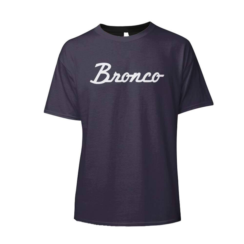 Ford Bronco Script - White Classic T-Shirt Men Graphic Tee Vintage Retro Style Ford Bronco Shirt For Women - Top Trending Best Girl Dad