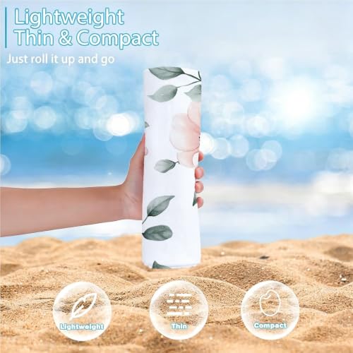 Serviette de plage microfibre légère et compacte drap de bain adulte piscine - 5