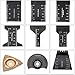 BE-TOOL Oscillating Accessory Kit, 38-Piece Multi-Tool Accessory Kit Mix Oscillating Saw Blades For Sanding, Grinding, Polishing and Cutting
