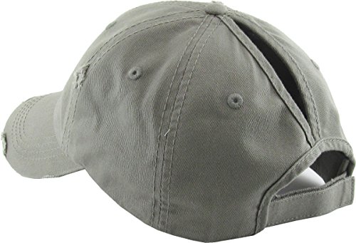Image of Classic Plain Ponytail Messy High Bun Headwear Adjustable Cotton Trucker Mesh Glitter Hat Baseball Cap