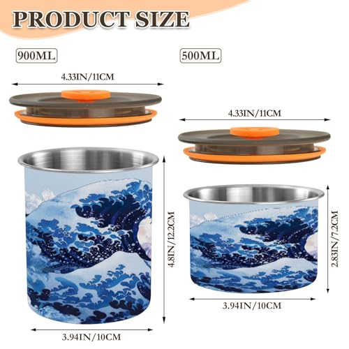 Frasco hermético para café acero inoxidable 500 ml miniatura 2