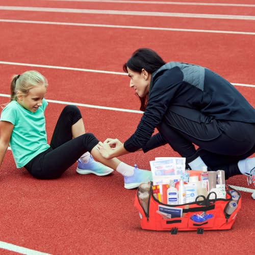 Image of Outdoor Sports First Aid Kit - Complete First Aid Supplies for Outdoor Sporting Injuries, Teams Trainers & Coaches Portable Team Sytle Bag -Easy to Refill and Reuse