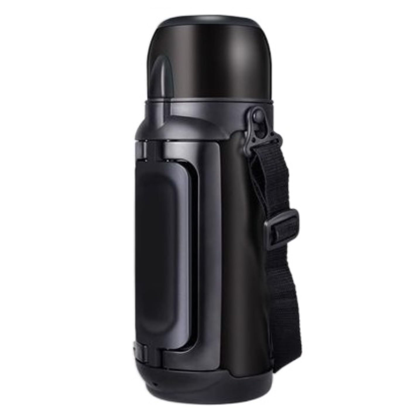 Butelka,Szczelna Termos Ze Stali Nierdzewnej Outdoor Travel Sport Osobowość Kubek Gorącej Wody Przenośny Termos Napoje(Black)