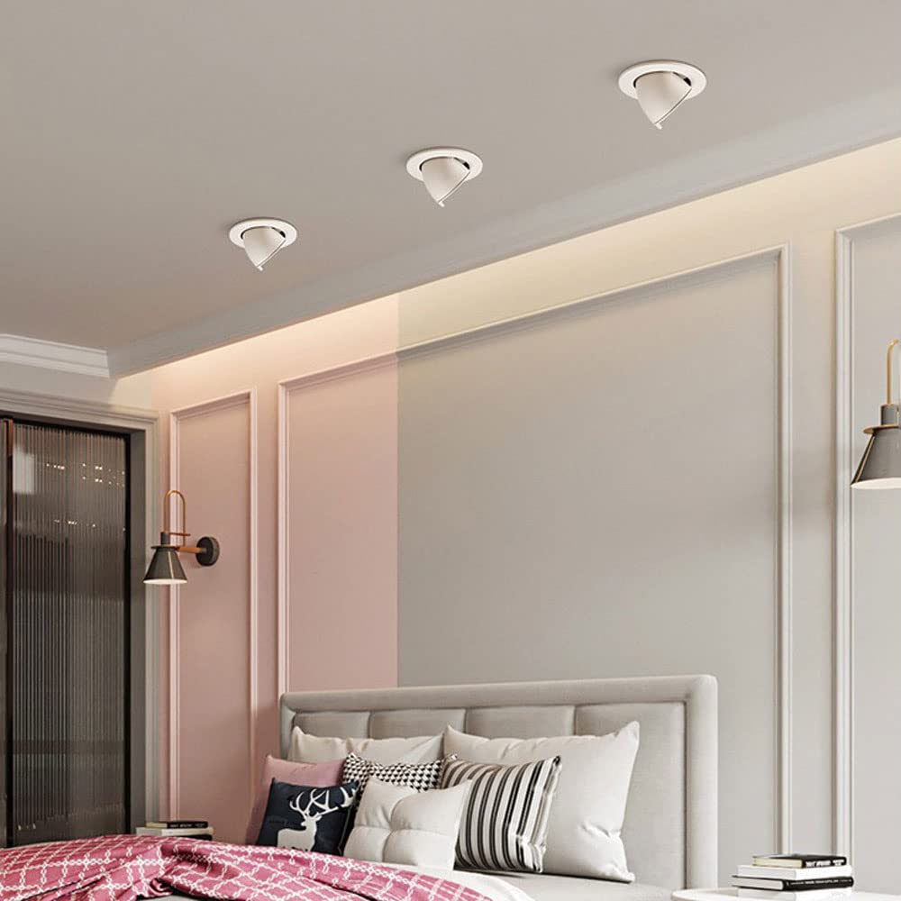 Faretti da soffitto orientabili, faretti da Incasso a Filo, faretti da soffitto Regolabili, faretti LED da Incasso, faretti direzionali per Soggiorno, Illuminazione per Quadri da Galleria