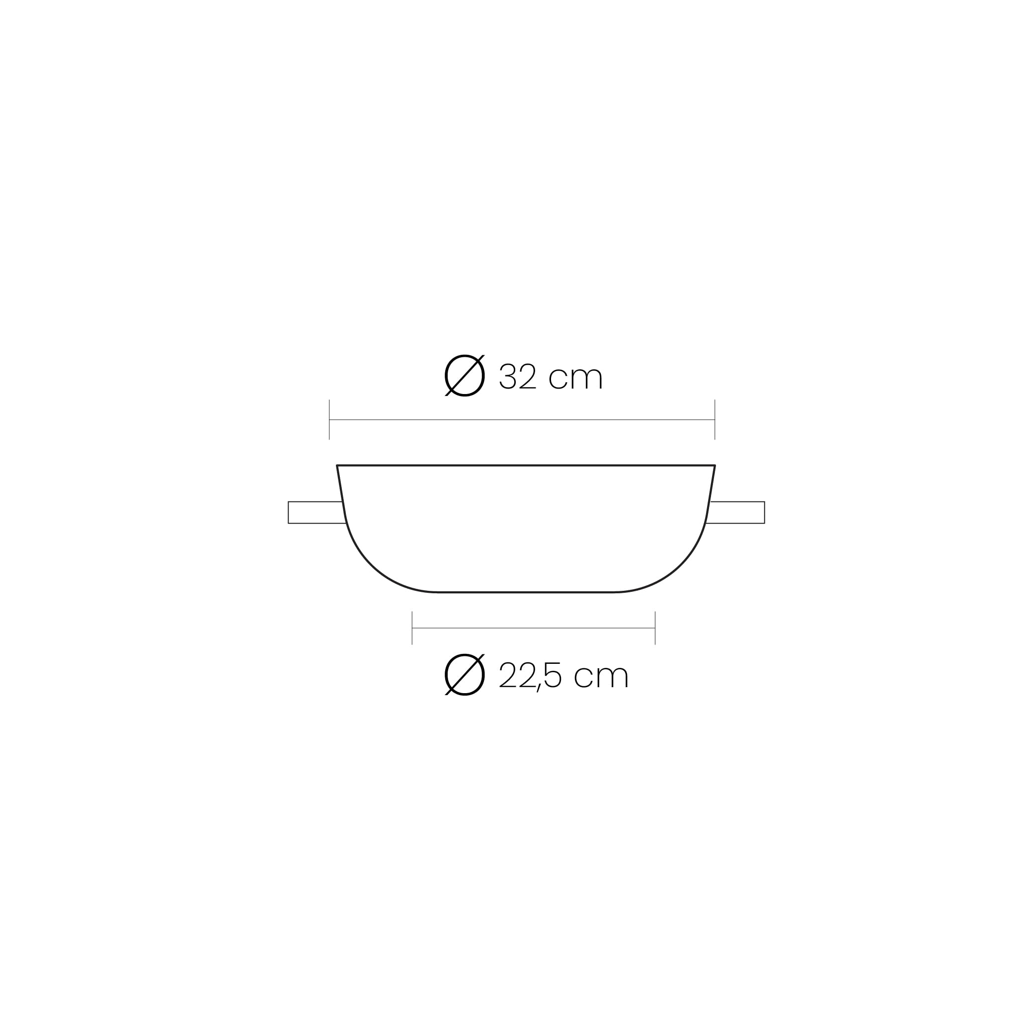 IBILI - Sarten honda con 2 asas natura copper, 32 cms, Aluminio, Antiadherente estilo piedra, Apto para induccion
