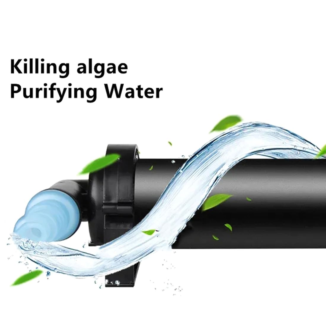 Lámpara de eliminación de algas para acuario, de tanque de peces, filtro ultravioleta, purificador de agua, suministros para mascotas, enchufe europeo