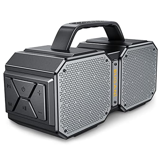 BUGANI Bluetooth Speaker, M83 Portable Bluetooth Speakers 5.0, 40W Super Power, Rich Woofer, Stereo Loud. Outdoor Bluetooth Speaker Suitable for Family Gatherings and Outdoor Travel.