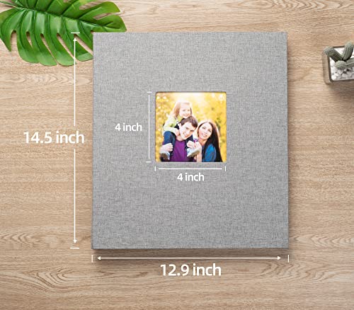 Xondies Photo Album 600 Pockets For 4X6 Photos Fabric Linen Cover Photo Album Books Slip-In Picture Albums Large Capacity Pictures Book For Wedding Family Anniversary Baby(Grey) #TOP3
