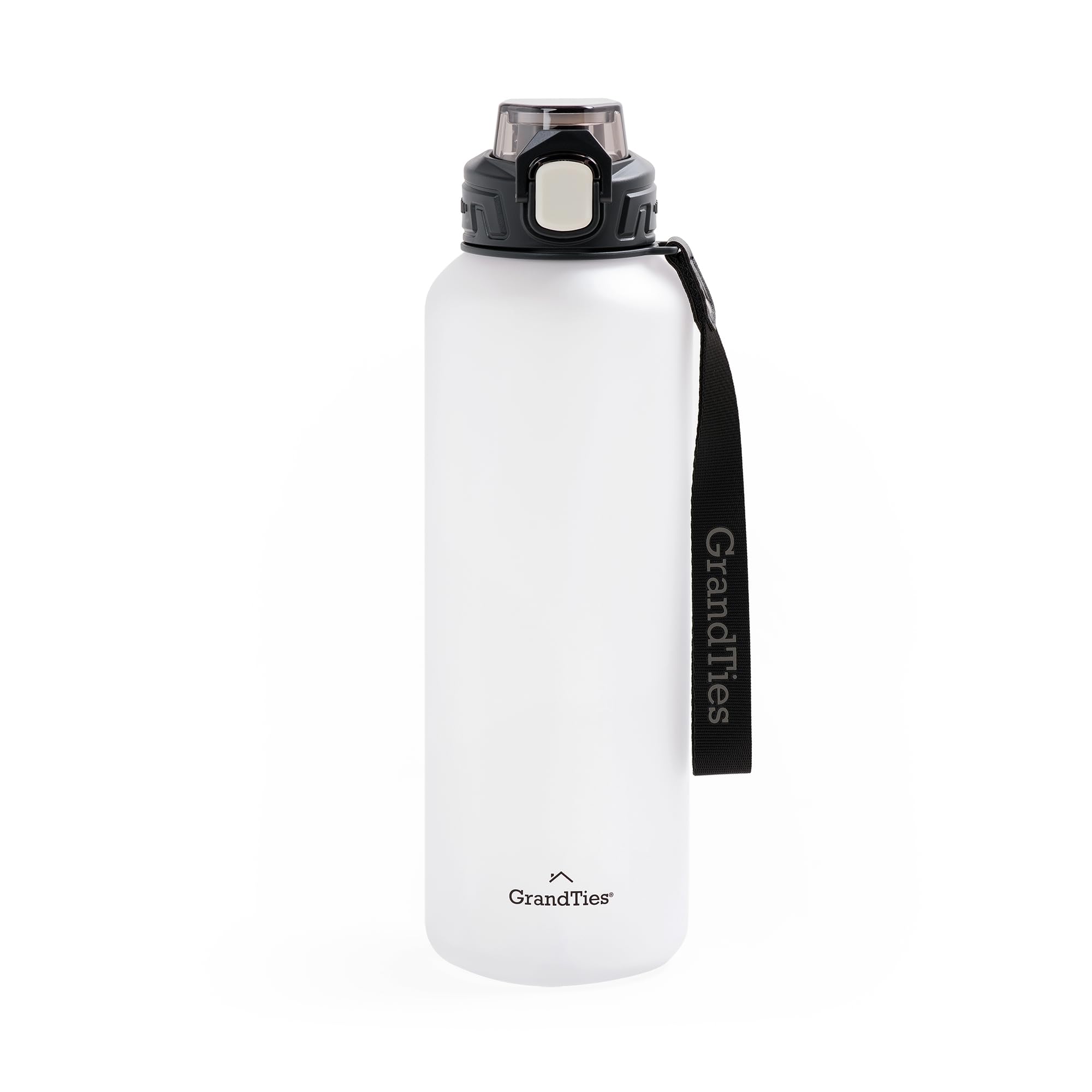 GRANDTIES Sports Tritan Plastic Water Bottle with Straw Removable Leakproof BPA Free Dishwasher Safe Travel Water Bottle with