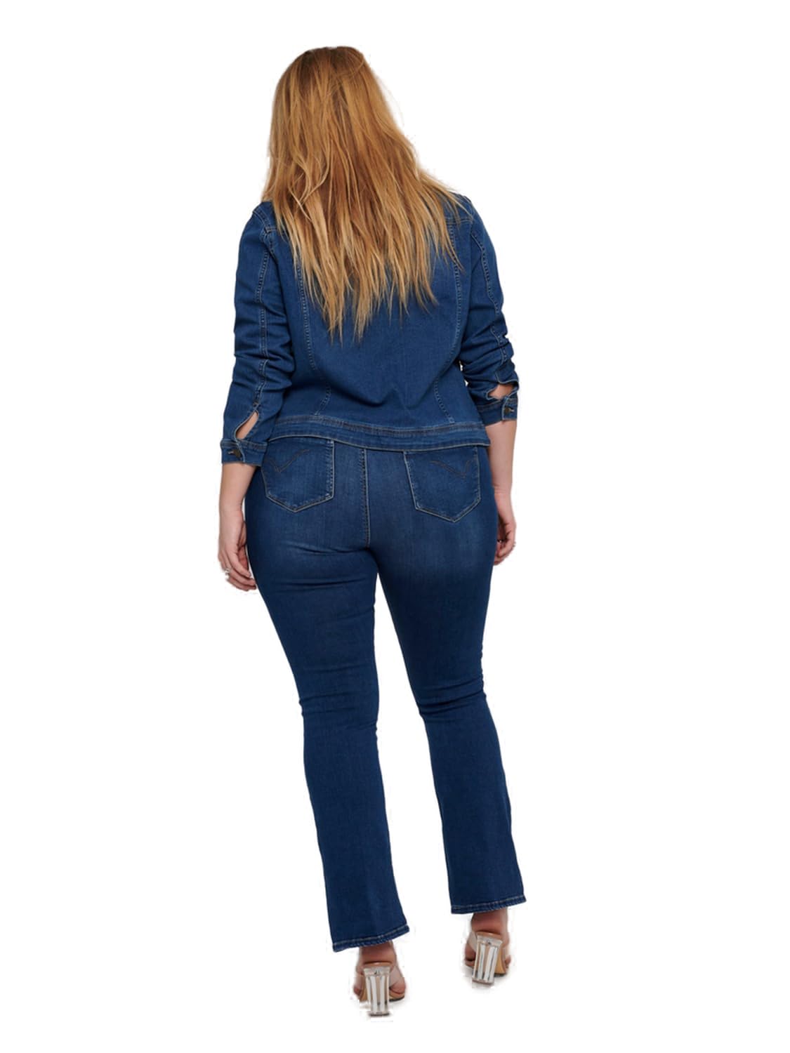 ONLY Carmakoma Carwespa Life Denim Jacket Mbd Noos Chaqueta de jean Mujer