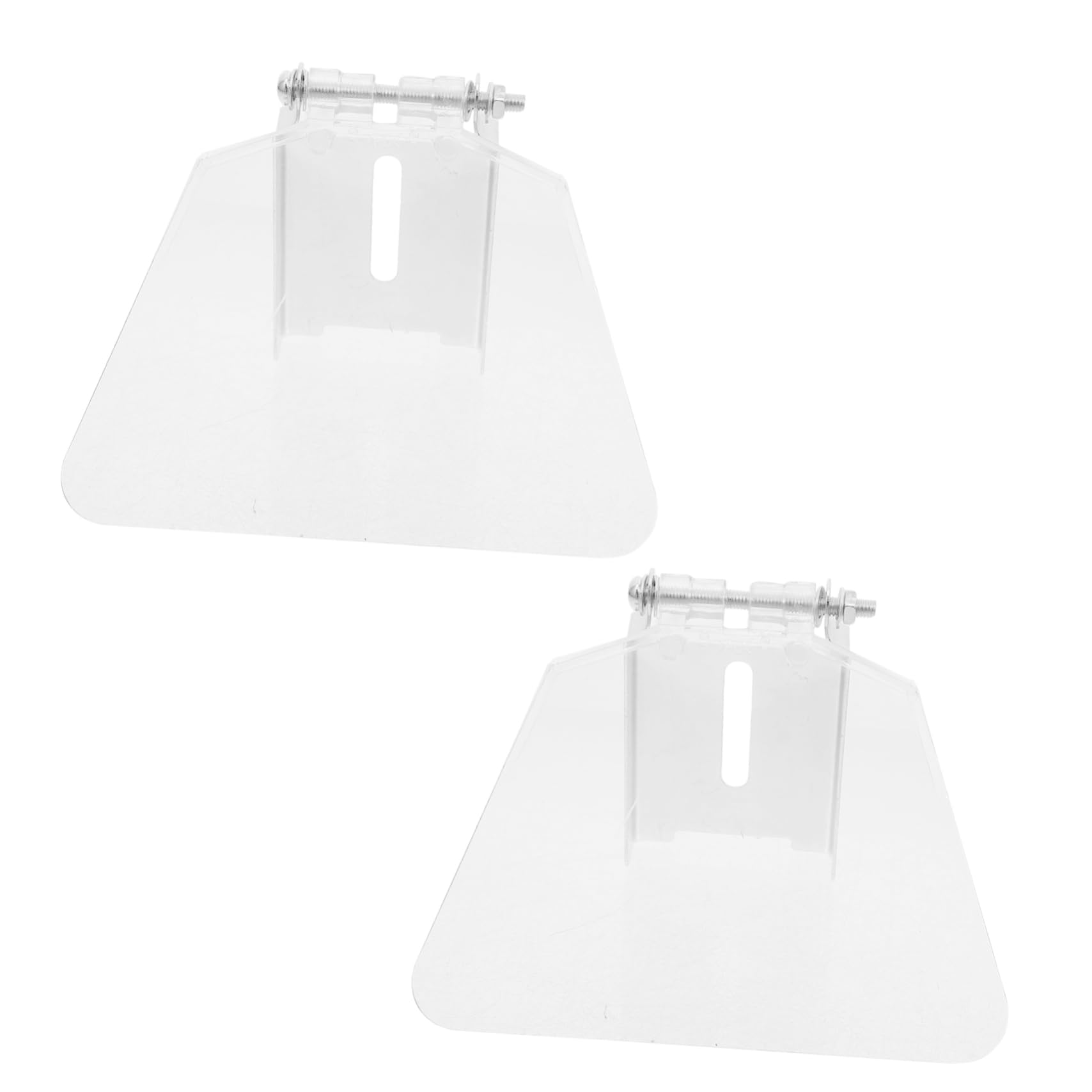 WOONEKY 1 Pair Iron Bench Shield Plastic Bench Guard Convenient Bench Eyeshield Plastic Eyeshield