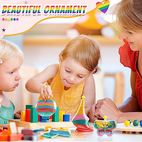 Wettarn 24 Sets Create Your Own Sand Art And Crafts Diy Kits Glitter Sand Art Glow In The Dark Include 120 Colored Sand 24 Sand Bottles With 24 Funnels 24 Sticks For Kids Adults Activities Supplies #TOP7