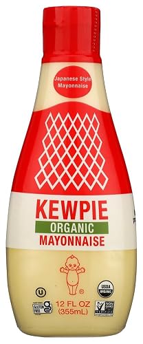 Kewpie Organic Japanese-Style Mayonnaise Squeeze Bottle, Kosher, USA, 12oz