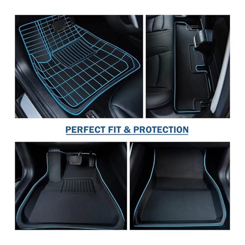 Tapis de voiture antidérapant 3D pour protéger la Tesla 2024