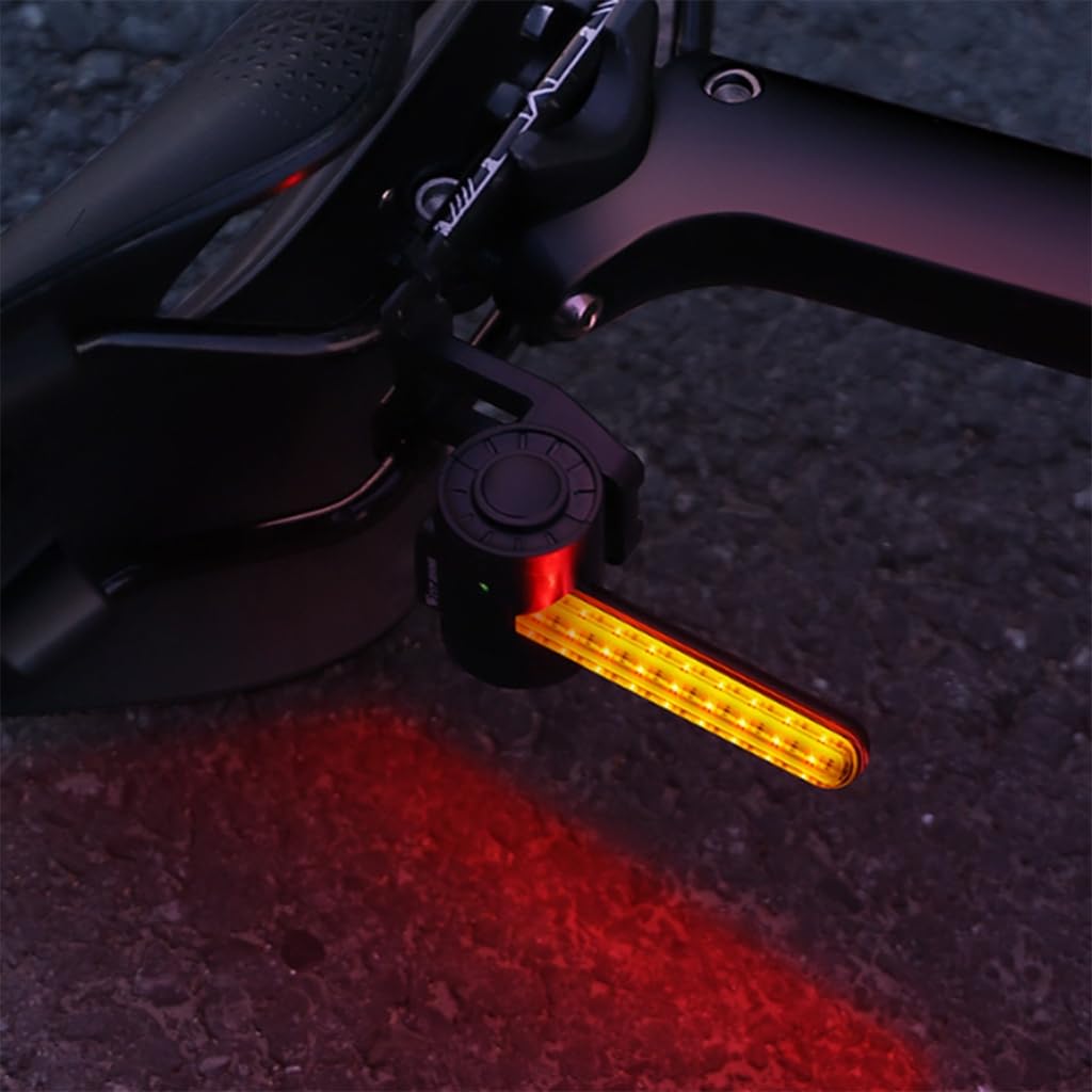 Luz trasera recargable colorida de alta eficiencia para bicicletas de carga