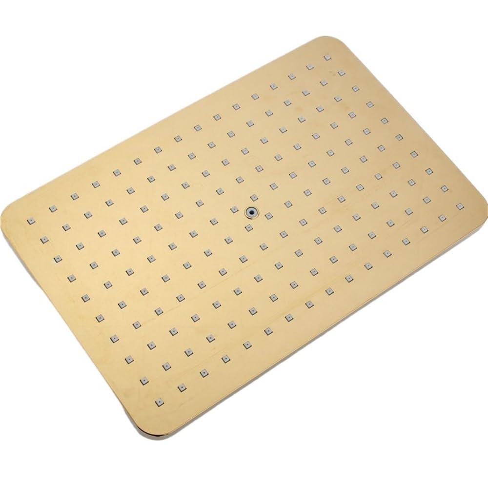 Pommeau de douche luxueux grand format design épuré pour une expérience de bain spa