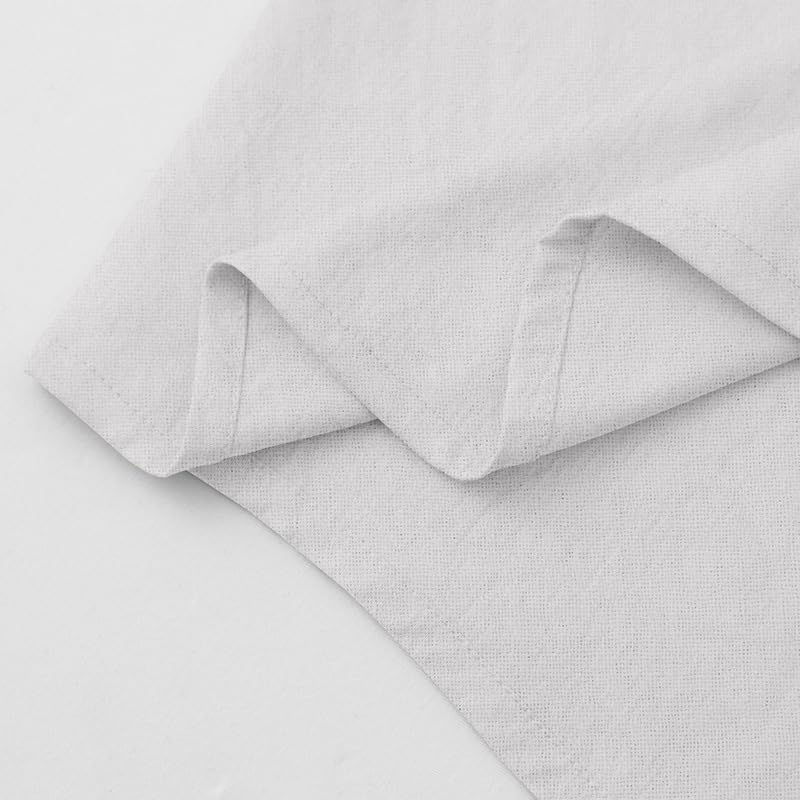 Men's Cotton-Linen Shirt - Long Sleeve Button-Up Hooded Shirt with Pockets Casual Wear for Vacations Daily Use - Image 6