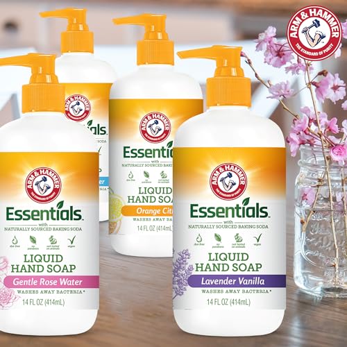 Arm & Hammer Liquid Hand Soap for Skin Cleaning - Cleanser for Kitchen & Bathroom with Orange Citrus Scent - Natural Hand Soap Cleanses, Softens 14 FL Oz (414ml) - image 5
