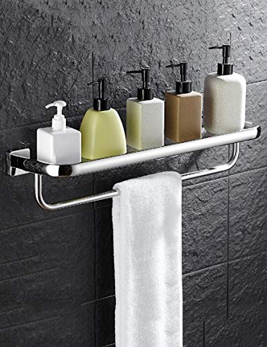 Estante de vidrio para baño y toallas GZ balda de pared para cosméticos de acero