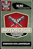  XL50 Sportster 50th Anniversary, Motorcycle Maintenance Logbook: Harley Davidson Models, Vtwin - Biker Gear, Chopper, Maintenance Service and Repair ... Records, Safety Reminders. 6 x 9 151 Pages