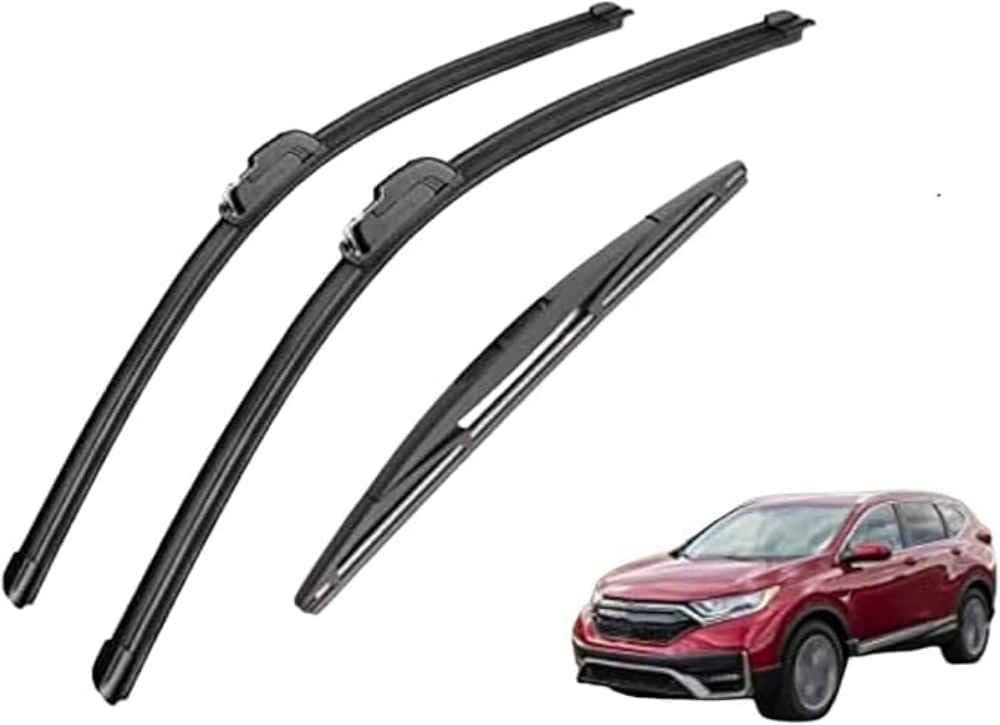 Nysldsco Normal Premium Exact Fit Windscreen Wiper Blades For Crv 2017-2020 26+16+12In Durable Natural Rubber Easy Fit For A Quiet And Streak Free Wipe