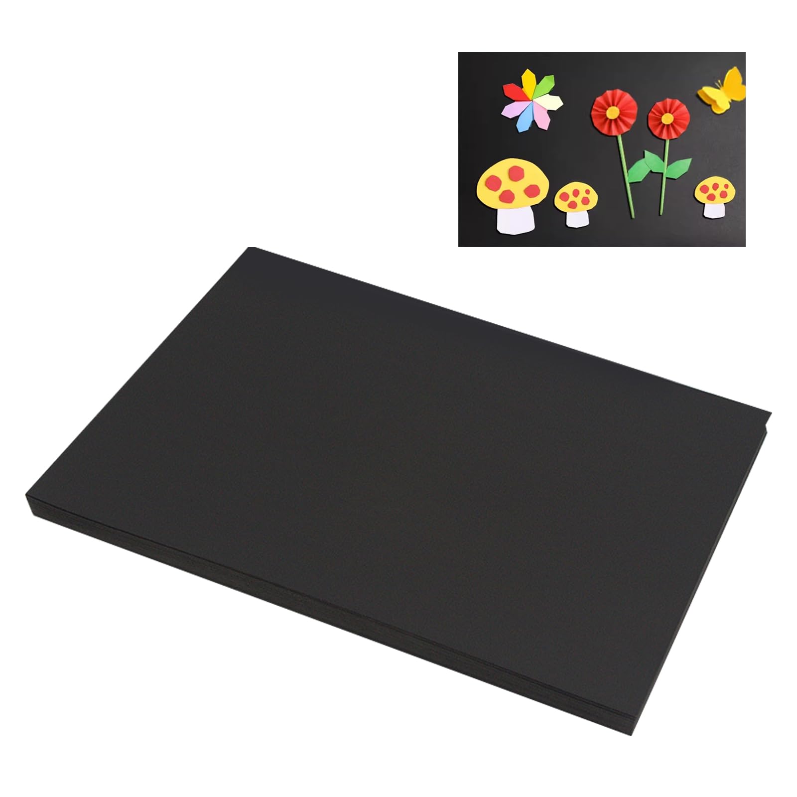 Amazon.co.jp: PAVIKE画用紙 A3 黒【30枚入】色画用紙 厚紙 a3 厚みの