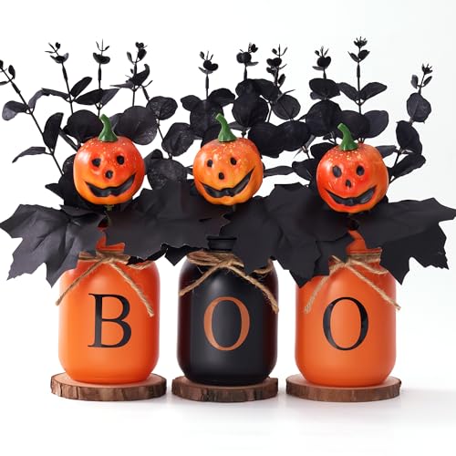 KIVIVO Halloween Table Decorations, Centerpieces for Tables with Boo...