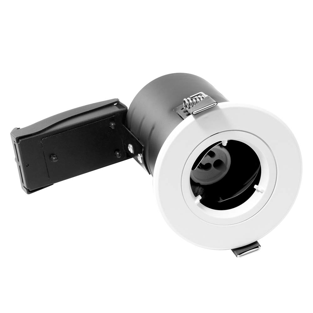 Luceco Fixed Fire Rated GU10 Downlight, White