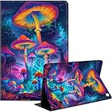 Schutzhülle für Amazon Fire HD 10 Tablet (7. & 9. Generation, Version 2017 & 2019), schlanke Schutzhülle aus PU-Leder mit automatischer Wake-/Sleep-Funktion, Multi-Winkel-Ansicht & stoßfest