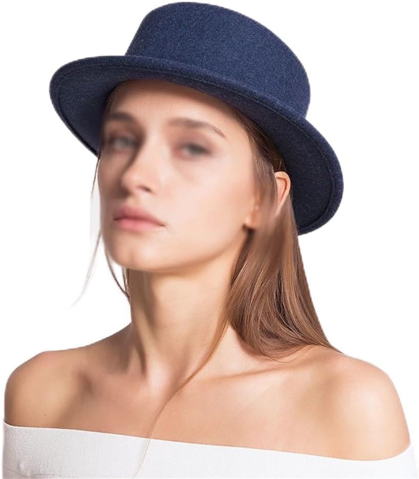 Autumn-Winter Women's Multicolor Wool Felt Hat French Top Halloween Jazz