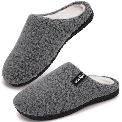 ERGOfoot Sherpa Fleece Orthopedic Slippers